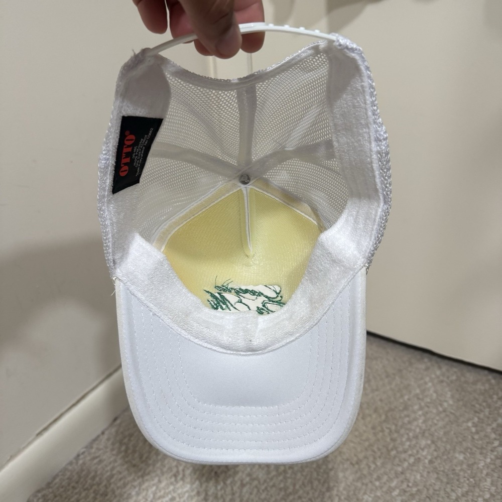 Georgia On My Mind Masters Men's Trucker White Hat Mesh Adjustable OSFA - Picture 8 of 11